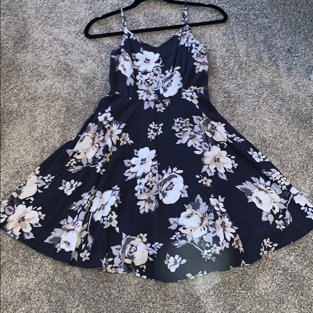 Spaghetti strap floral dress